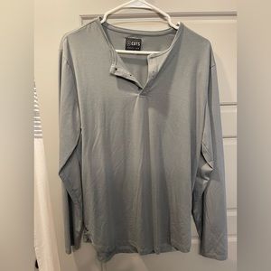 Brand new Cuts curved-hem long sleeve shirt
